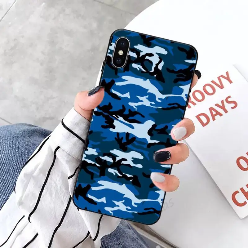 

Camouflage Colorful military man coque cover Phone Case for iPhone 11 12 pro XS MAX 8 7 6 6S Plus X 5S SE 2020 XR