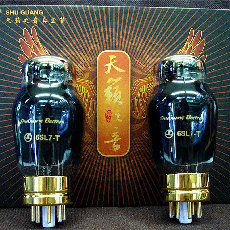 6SL7 T (6N9P 6SL7GT) Shuguang tube завод одинаковая/параметры одни и те же/натуральная кожа