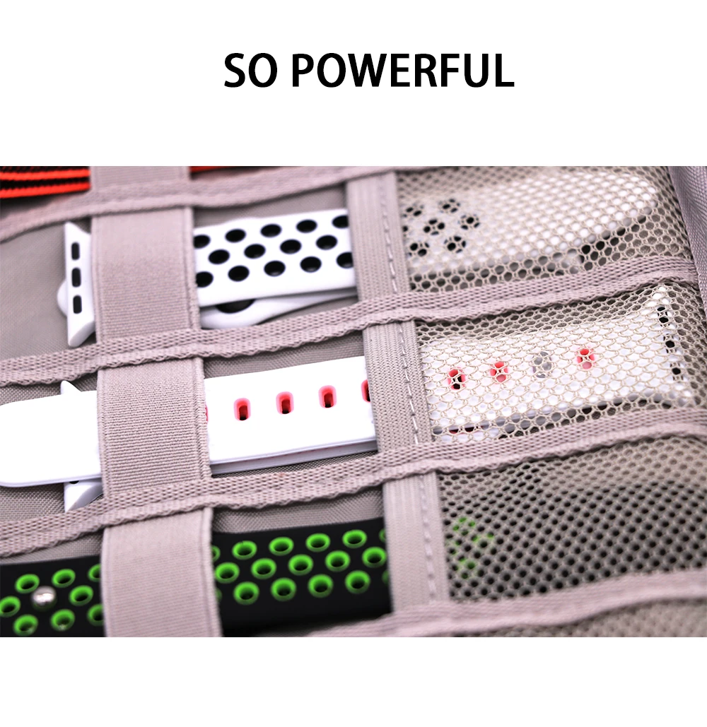 

Multifunction Portable Watch Strap Organizer Watch Band Box Storage Bag Watchband Holder Watch Travel Case Pouch Gray Black