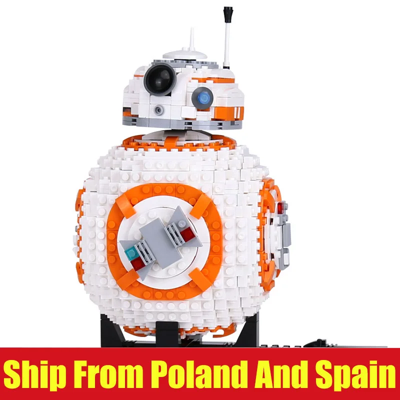 05128 Star Toys Wars Double bb8 робот совместим с новыми 75187 комплектами детские конструкторы детские игрушки «сделай сам» подарки на день рождения для мальчиков