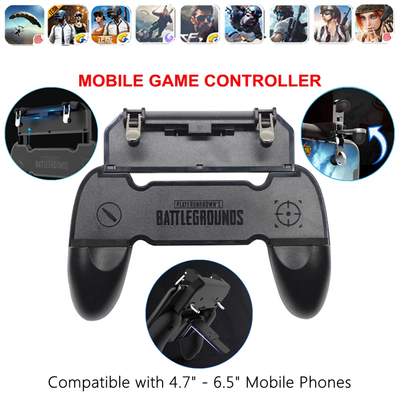 Мобильный игровой контроллер All-in-One Free Fire PUGB PUBG мобильный Джойстик Геймпад металлический L1 R1 кнопка для iPhone подставка под руку