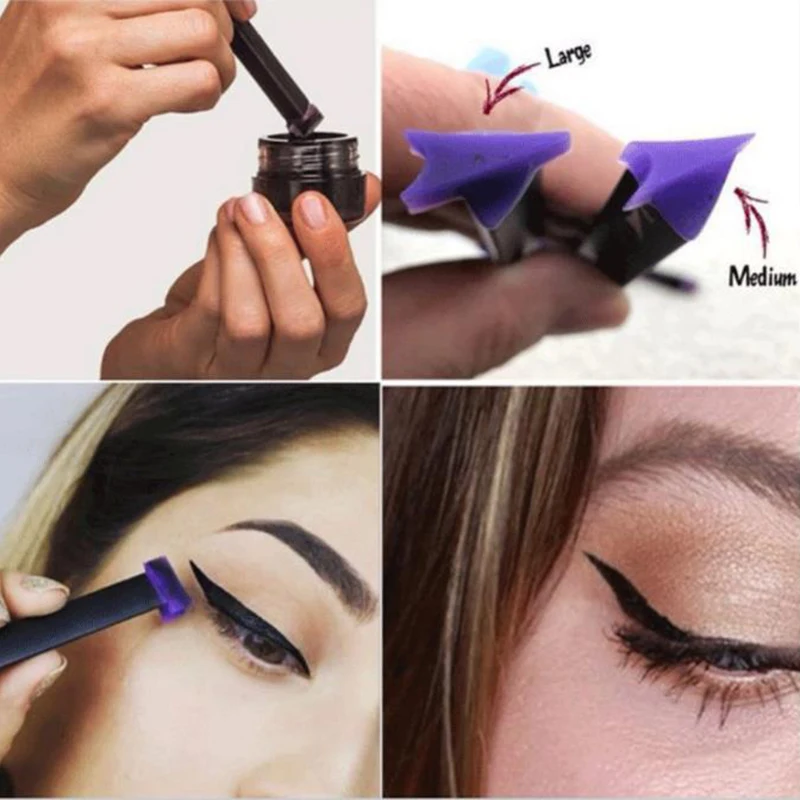

Seal Eyeliner Set Makeup Brush Easy To Wear Professional Women Eyeliner Waterproof Makeup Tools Dry Quick Cosmetic HOT TSLM2