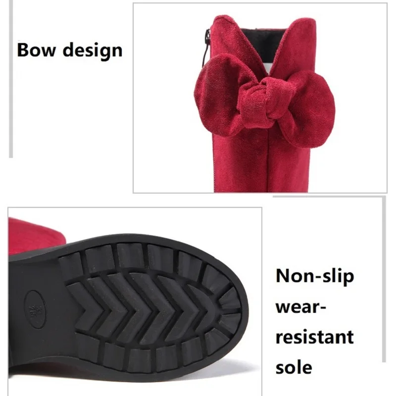 Сапоги для девочек 2019 г. Модная зимняя детская обувь теплые зимние сапоги