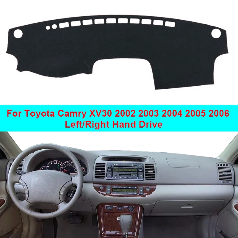 Чехол для приборной панели автомобиля коврик Toyota Camry XV30 2002 2003 2004 2005 2006 LHD RHD