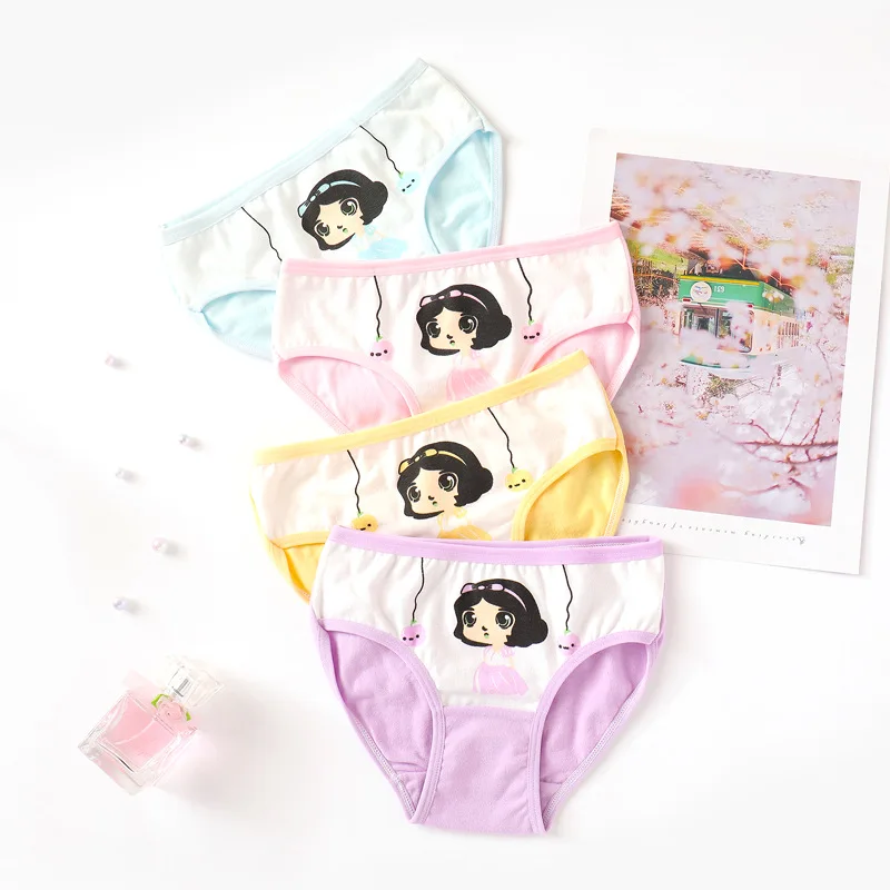 4 шт./лот От 2 до 12 лет детское нижнее белье высококачественные хлопковые трусы для