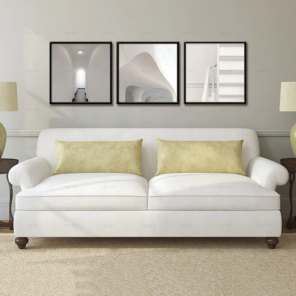 3 Панели холст для рисования лестниц и коридора Космический скандинавский