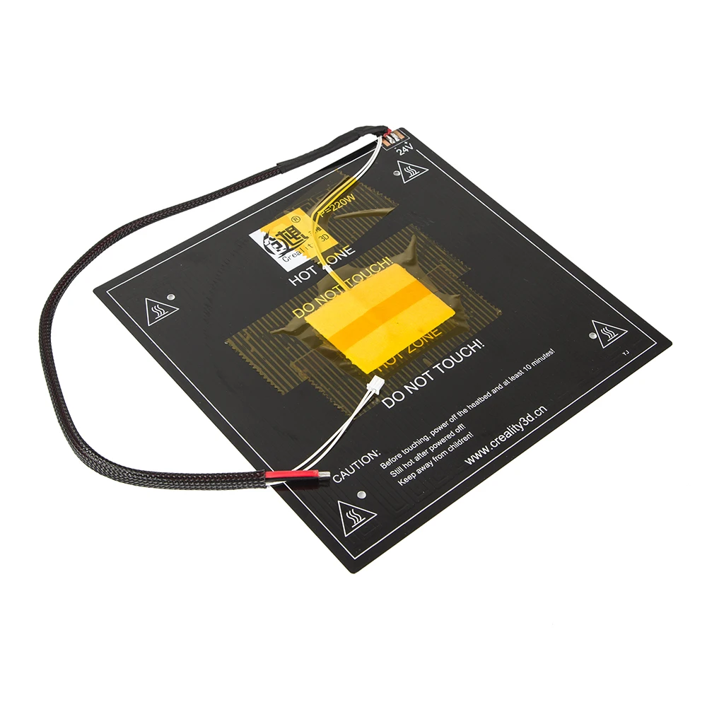 Детали для 3D-принтера черная алюминиевая Подогреваемая кровать Ender-3/Ender-3 pro/Ender-5 24V