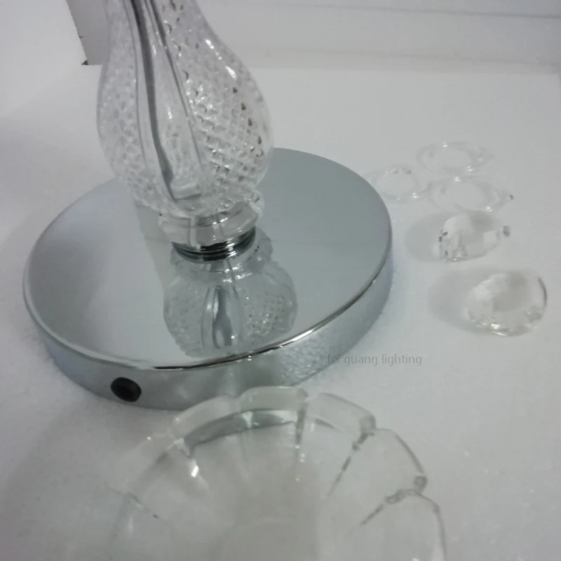 Новая европейская роскошная благородная хрустальная лампа на 5 лампочек