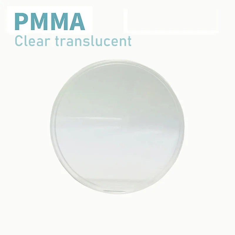 Clear PMMA 5 pieces 95mm/AG71mm/98mm dental translucent PMMA Disc