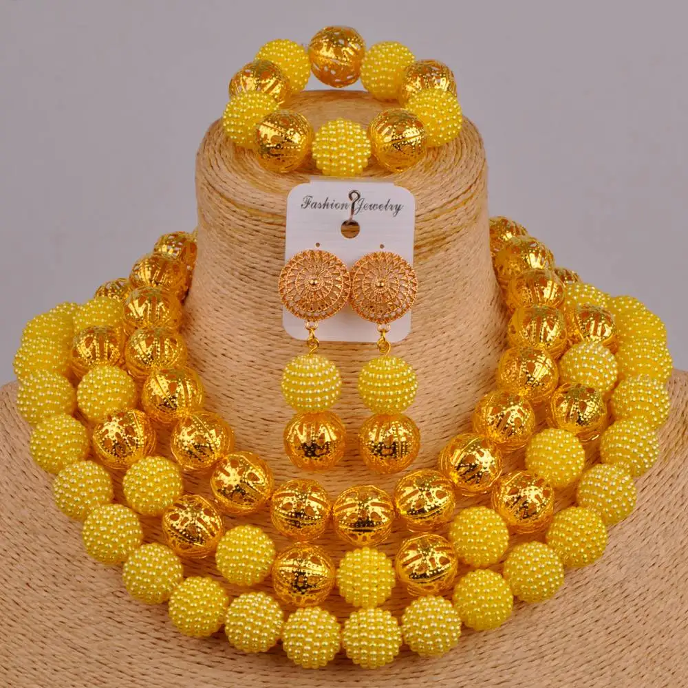 Модные Разноцветные Африканские свадебные бусы комплект ювелирных изделий в