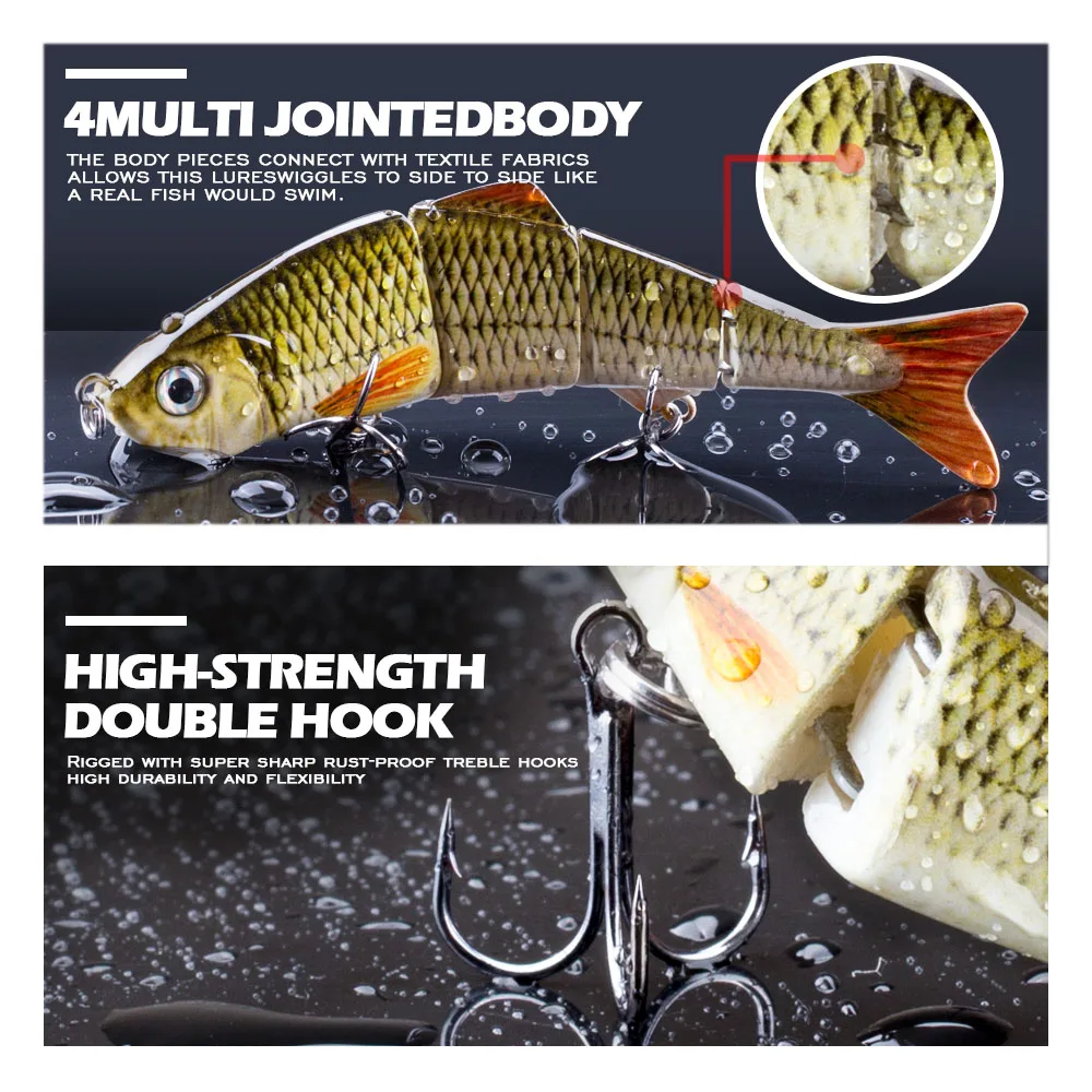2020 мульти Соединенные Swimbaits 125 мм/17 г рыболовные приманки наживки приманка для