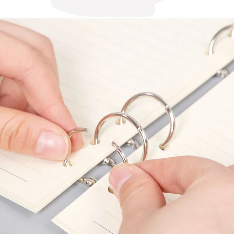 30 шт 20 мм металлическое кольцо для карт с пряжкой канцелярские книжные переплеты