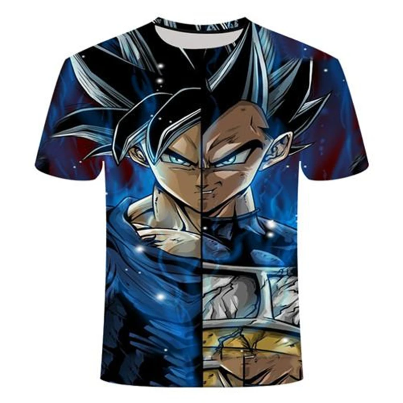 

2020 men's summer latest anime personality round neck casual fashion T-shirt 3D printing novel men's short sleeve top