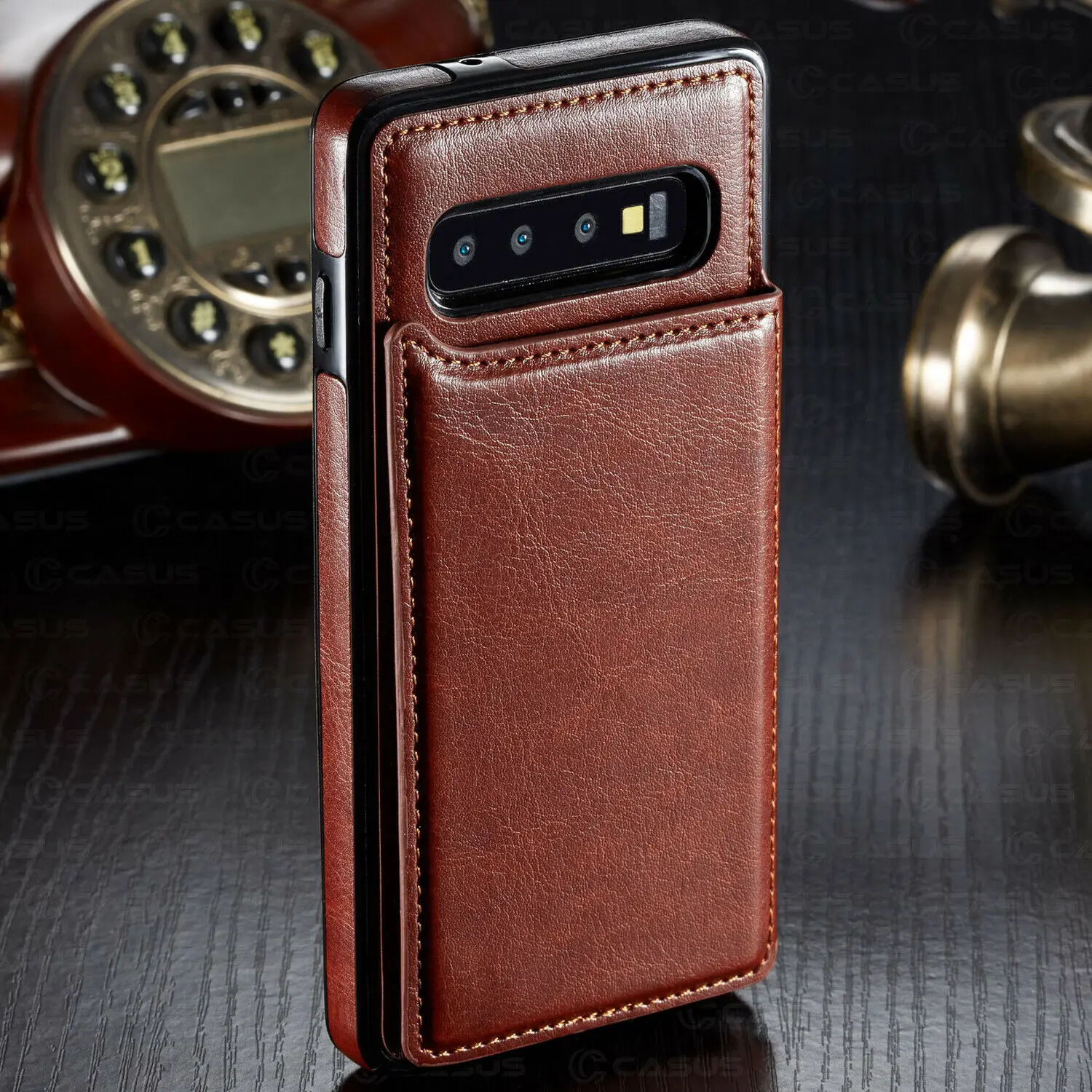 Чехол книжка для Samsung Galaxy S10 S9 S8 Plus Note 8 9 кожаный|Чехлы-портмоне| |