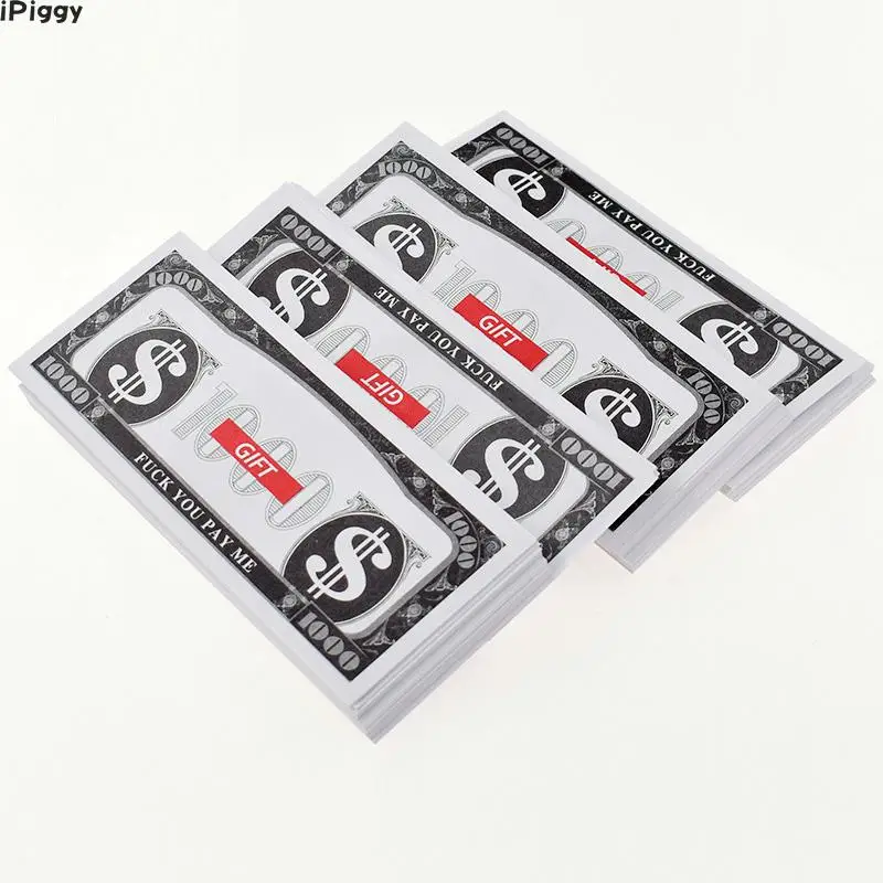 100 шт деньги только для денег водяной пистолет игрушка бумага | Игрушки и хобби