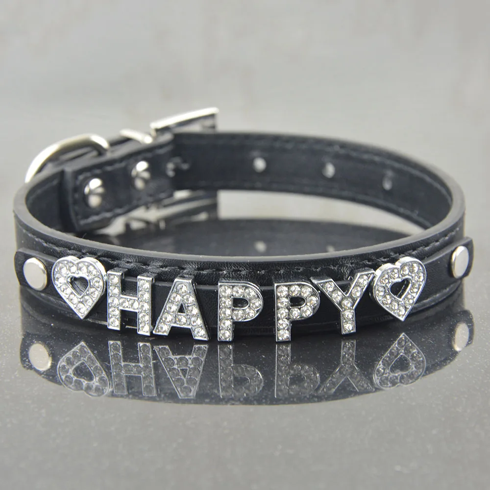 (100 Pieces/lot) Brand Hot Sale Pu Leather 10MM Personalized Dog Cat Collar Pet Necklace | Дом и сад