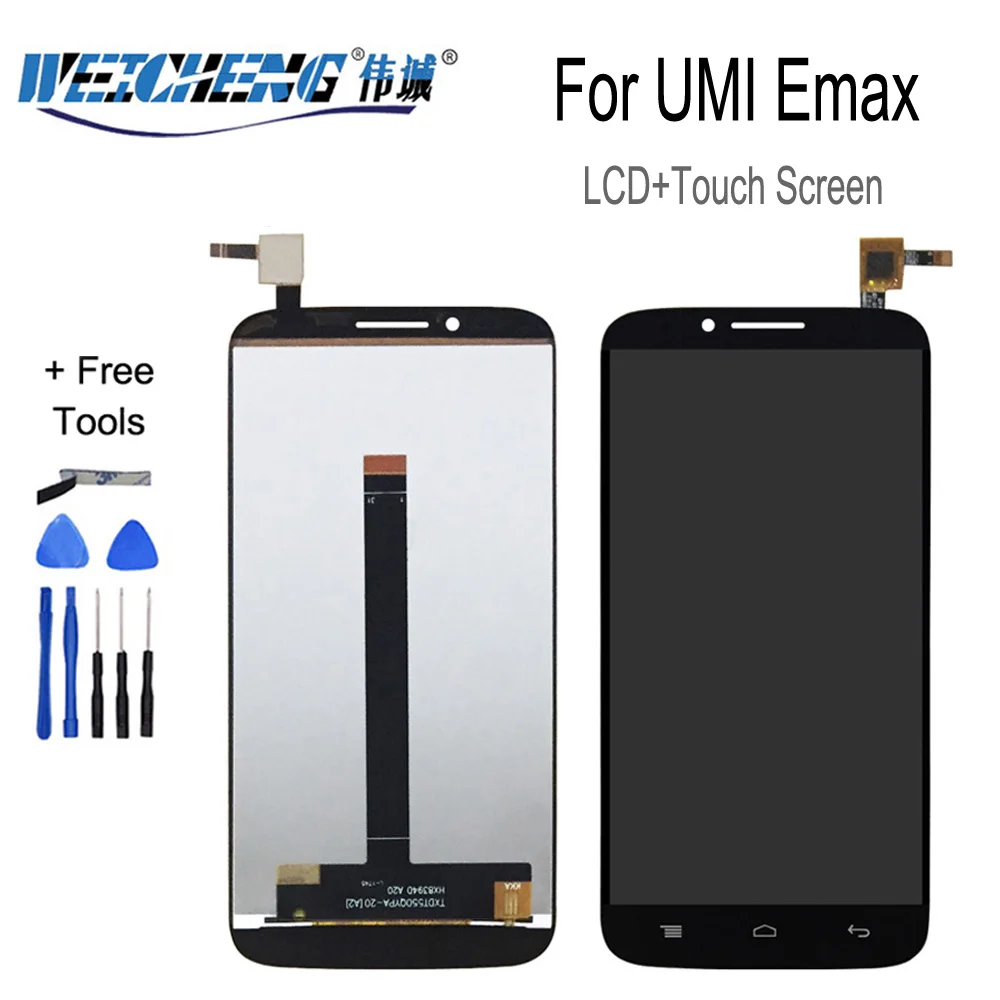 WEICHENG 5 дюймовый ЖК дисплей для Umi EMAX с идентификацией umi emax + Бесплатные