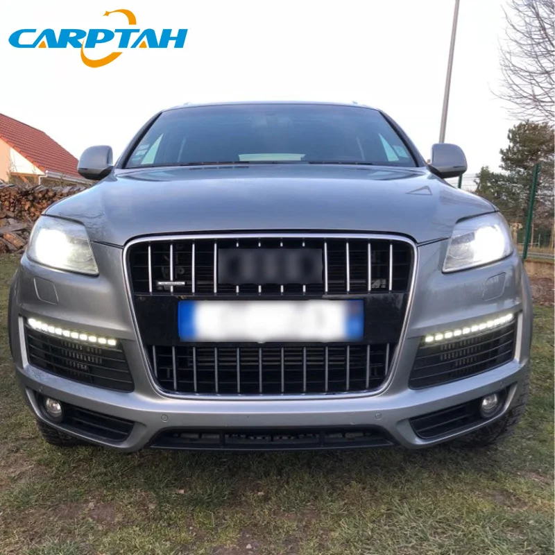 Светодиодный дневной светильник для Audi Q7 2006 2007 2008 2009 Plug and Play 12V желтый индикатор