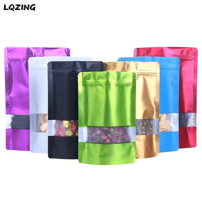 Алюминированная сумка цвет стоячие пакеты прозрачное окно для детской вечеринки