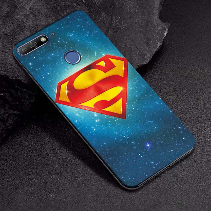 TPUBLK633 Чехол Marvel Hero для huawei Honor 7A 5,45 для huawei Honor 7A Pro, черный ТПУ, Железный человек, мягкий ТПУ для huawei Honor 7 A Pro, 5,7 дюйма - Цвет: TPUBLK633