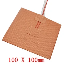 100 X 100mm Hotbed W/ 3M PSA & NTC 100K Thermistor Silicone Heating Pad 3D Printer Heater Heatbed 3d Printer Parts