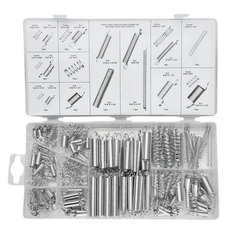 

Комплект удлинителей и комбинированных пружин из 200 предметов, металлическое свободное стальное кольцо, комбинация небольших пружин