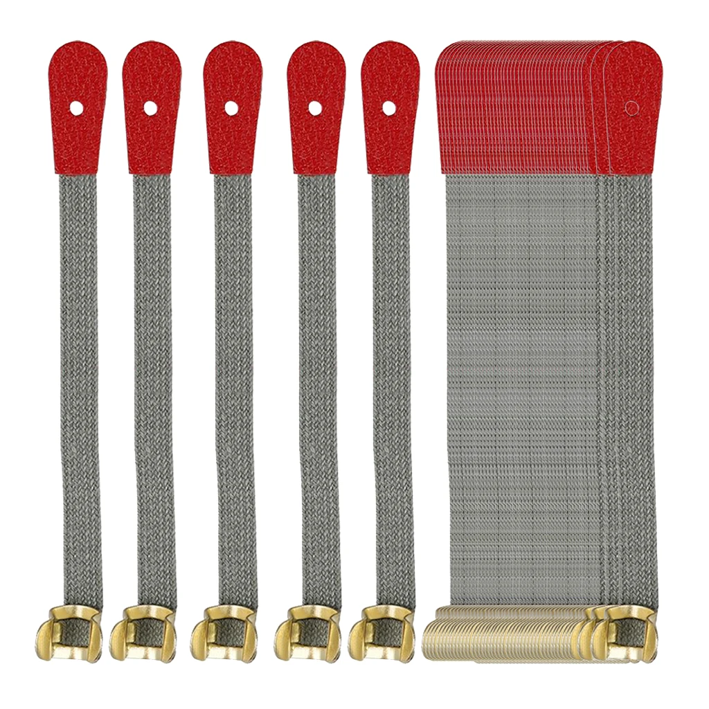 

50 x Piano Bridle Straps Spring Clip Replacement Repair Parts