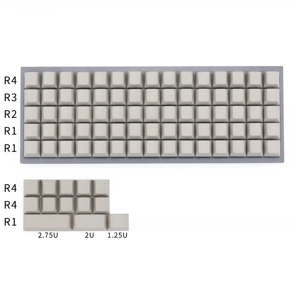 Planck keycaps пустые вишневые профильные ключи для Механическая клавиатура MX