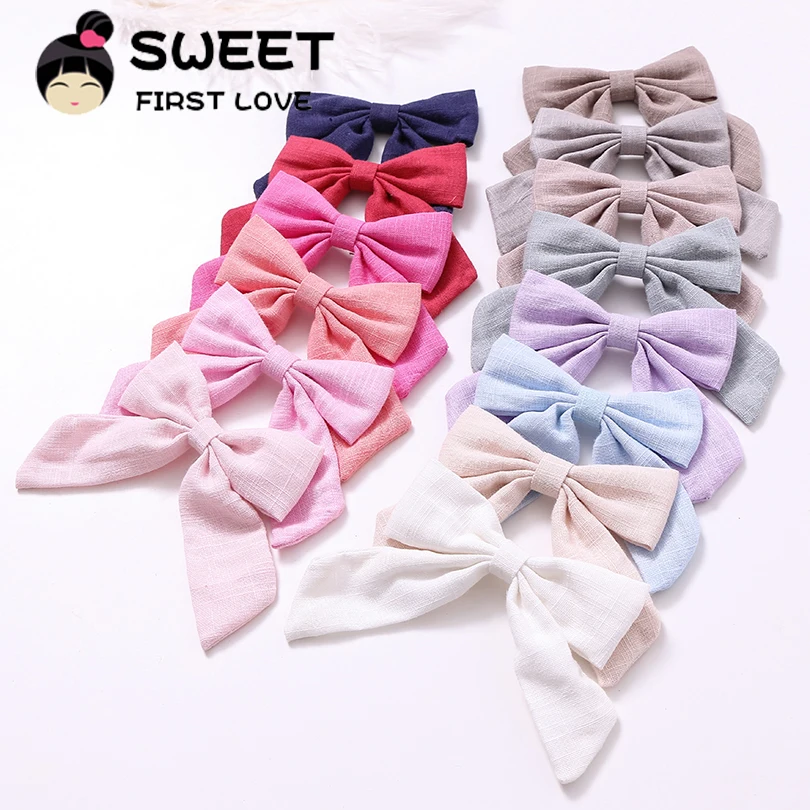 Ручная работа заколки для волос с бантом девочек оптовая продажа большим детей