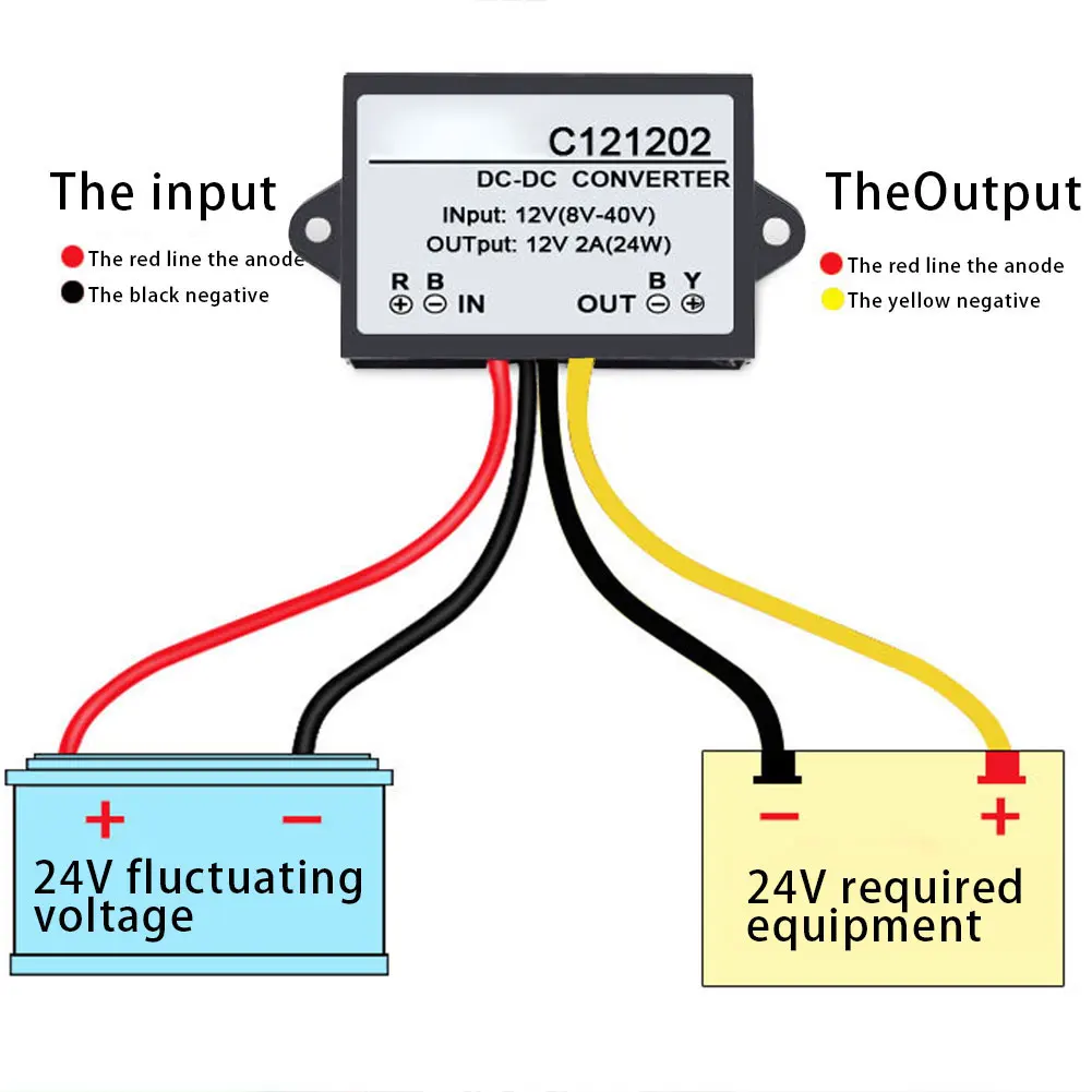 C121202 DC 12V к 2A мини модуль регулятора напряжения DC-DC адаптер стабилизатора питания