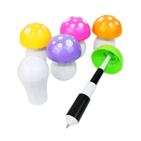 5pc creative cartoon mushroom shaped ballpoint pen mini cute retractable water based pen stationery children gifts student offic