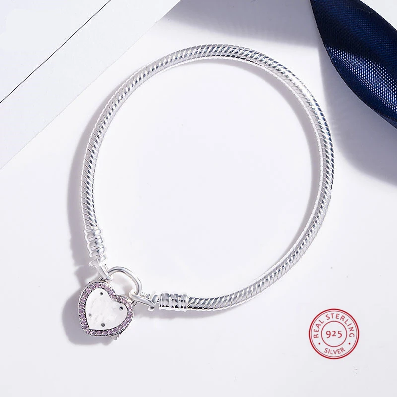 Новый базовый браслет-цепочка серебряного цвета и браслет длиной 16-22 см модный с