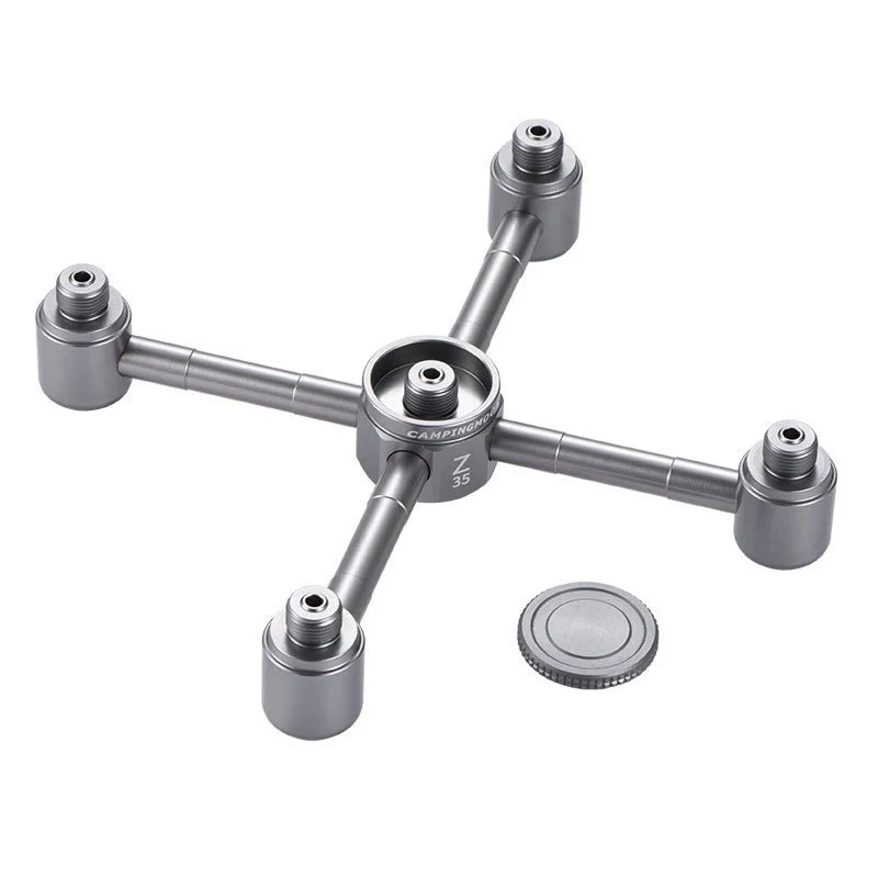 Открытый Кемпинг плита адаптер один тремя выходами из алюминиевого сплава