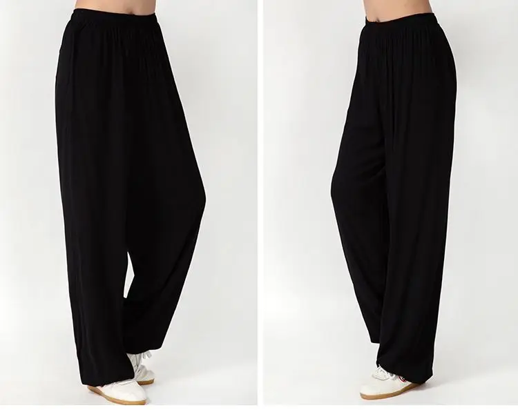 Летние хлопковые штаны в стиле унисекс Тай Чи Тай-Цзи кунг-фу яркие шаровары для