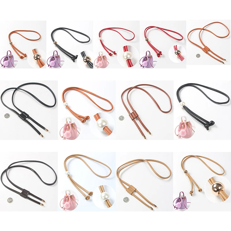

Women Girls Detachable Fashion PU Leather Bag Strap Belt Bucket Bags Drawstring Bunches Backpack Beam Pocket Accessories