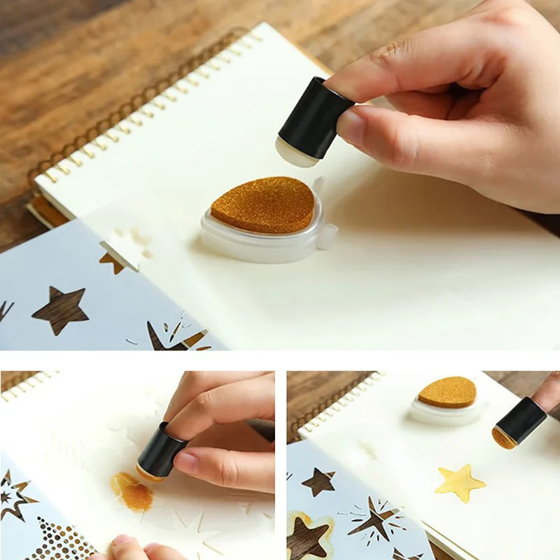 Random 10pcs Sponge Finger Daubers Foam Painting Craft Set Drawing Coloring Handicraft | Канцтовары для офиса и дома