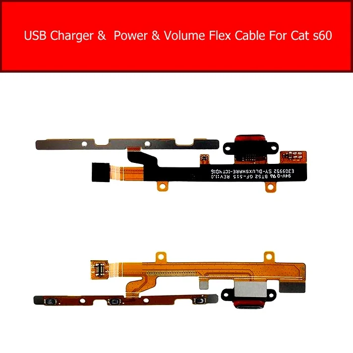 Usb зарядка питания и разъем громкости плата порта для CAT S60 зарядное устройство