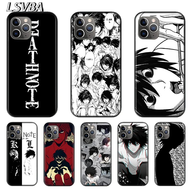 

Anime Manga Death Note Ryuk For Apple iPhone 12 11 XS Pro Max Mini XR X 8 7 6 6S Plus 5 SE 2020 Black soft Cover Phone Case
