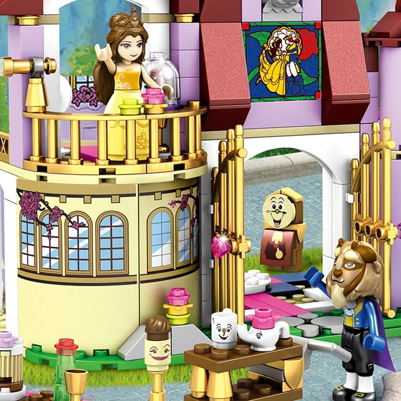 Новинка 149/5000 Legoings замок с привидениями строительные блоки 37001 принцесса Белле