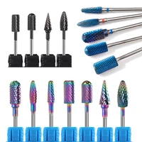 tungsten carbide nail drill bit milling cutter burrs electric nail drill bit cuticle clean tools for manicure drill accessory