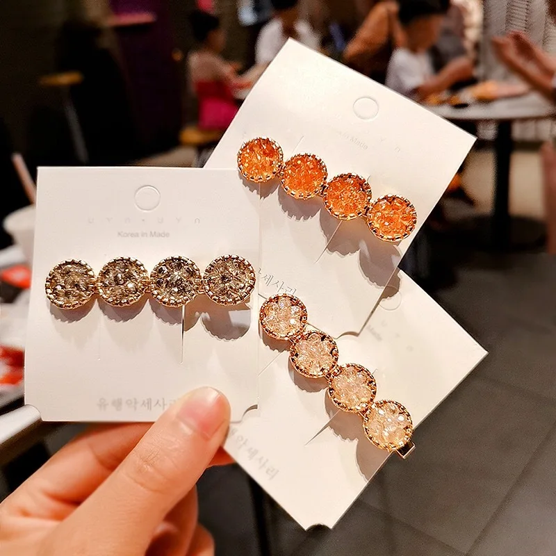 1 шт. модные корейские хрустальные стразы заколки для волос девочек