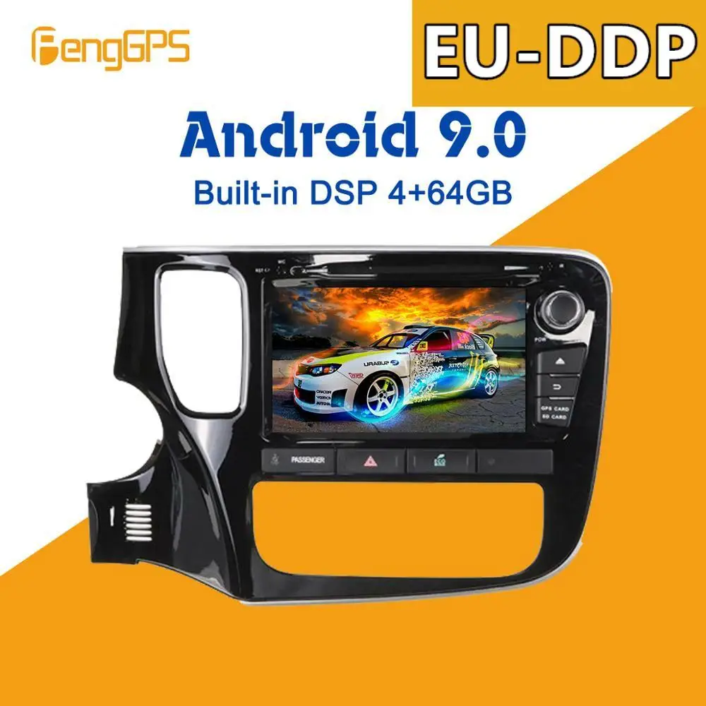 

Автомобильный DVD-плеер DSP на Android 9,0, 4 + 64 ГБ, мультимедийная магнитола для Mitsubishi Outlander 2014 +, головное устройство с GPS-навигацией, аудио