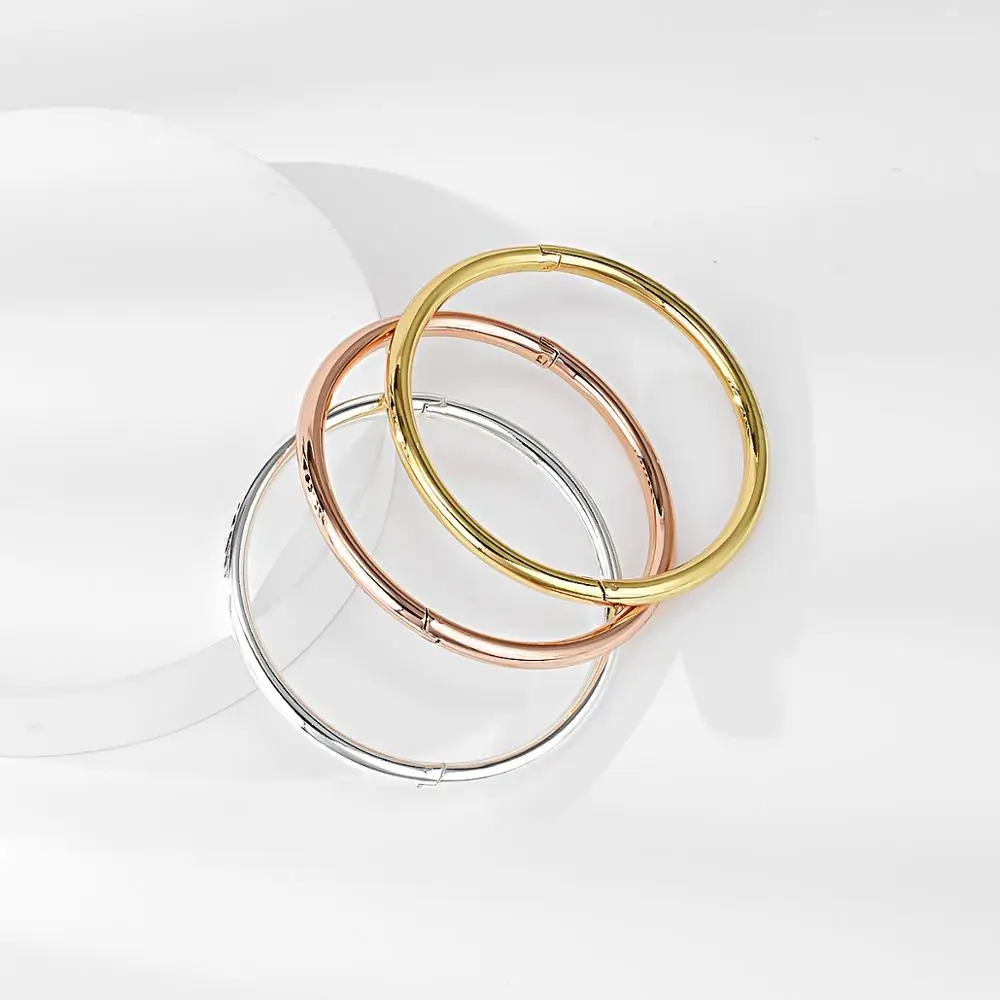 

Viennois 3 Pcs Bracelets for Women Gold Silver Color Round Bracelets Charm Bracelets Bangles Fashion Jewelry Party Jewelry Gift