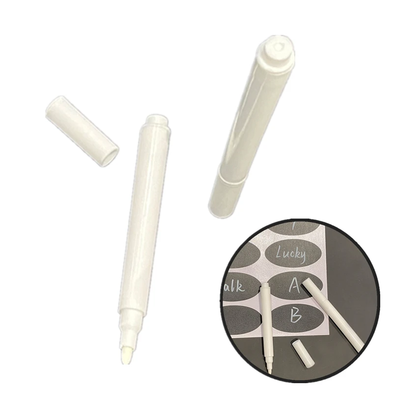 1/3/5 шт. стираемые маркеры этикетки цвет-белый жидкий Меловые карандаши для