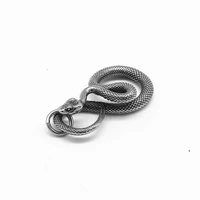 fashion realistic domineering snake metal pendant mens personality punk rock motorcycle jewelry necklace