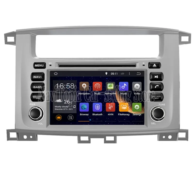 Восьмиядерный 4G ram 64G rom Android 9 0 автомобильный DVD мультимедийный плеер gps для Toyota LAND