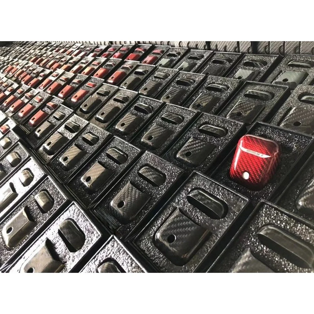 

Real Carbon Fiber Earphone Case for Apple Airpods 1 2 Case Pure Carbon Fiber Ultra-thin Shockproof Cover for Airpods Pro Case