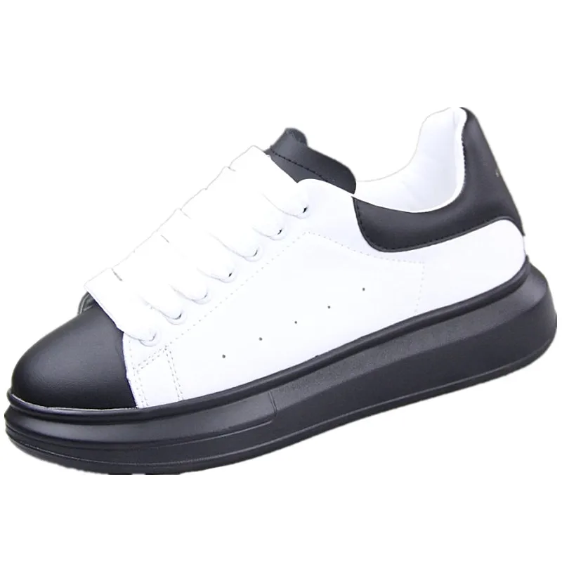 

Round Toe Increas Height Small White Shoes Clogs Platform Women Wedge Basket 2021 Shallow Mouth Casual Female Sneakers All-Match