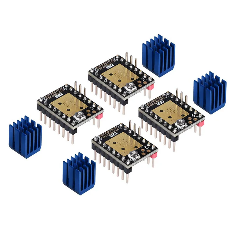 TMC2208 V3.0 шаговый бесшумный с радиаторами драйвер Stepstick Mute Замена A4988 Drv8825 для 3D