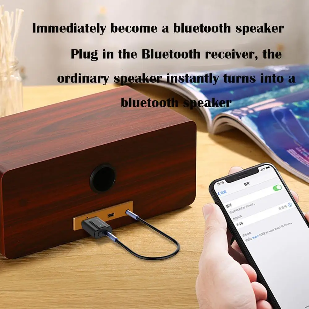 Беспроводной аудио стерео Bluetooth передатчик и приемник с функцией подачи Хай Фай